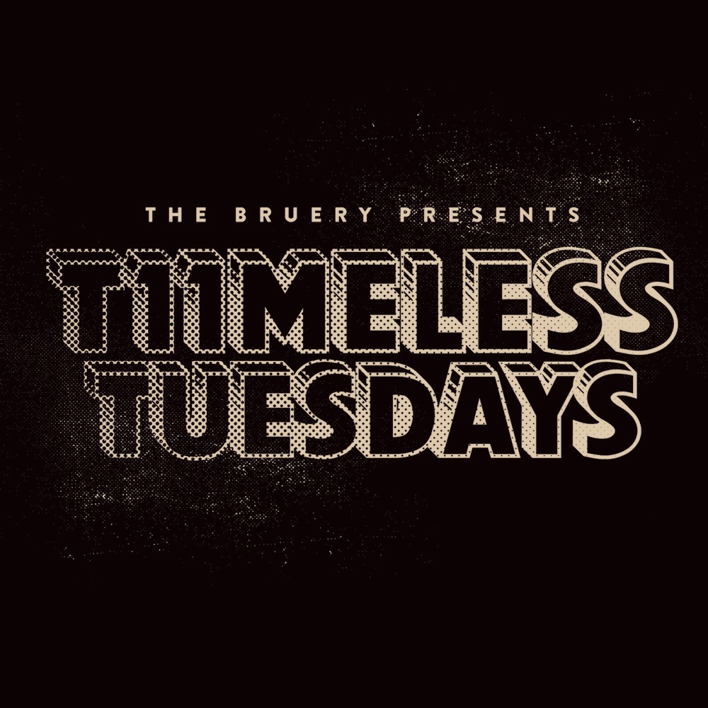 Timeless Tuesdays event typography for The Bruery