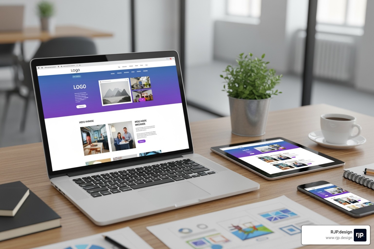 A clear, conversion-focused call-to-action button - small business web design