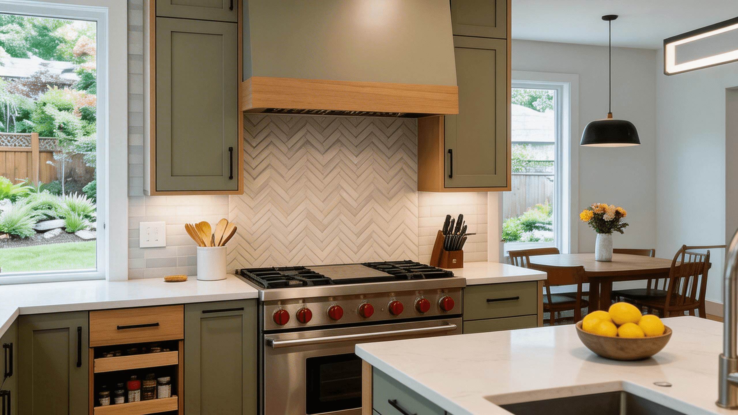 kitchen with central island 4