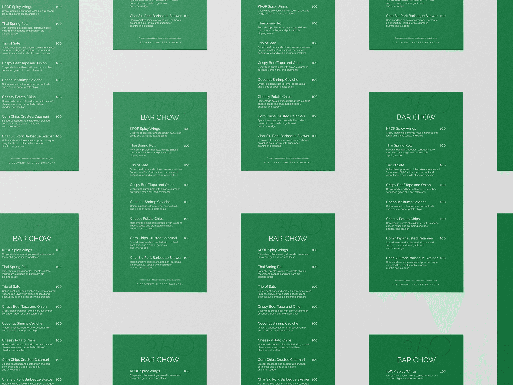 Packaging social media menu editorial and merchandise design for luxury 5 star filipino hotel in Boracay Philippines