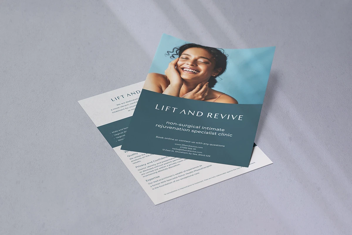 flyer design for Lift and Revive