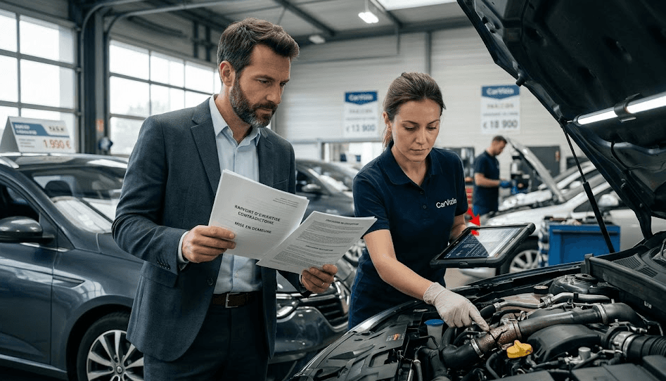 CarVizia - Constitution de preuves pour vice caché voiture occasion