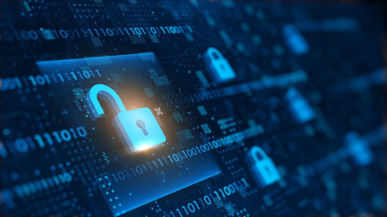 Schlosssymbol steht für höchste IT-Sicherheit in Unternehmen