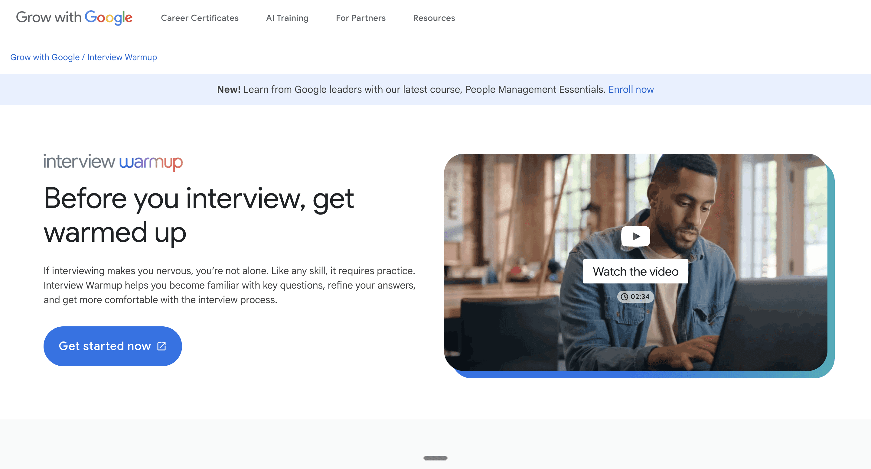 Google Interview Warmup