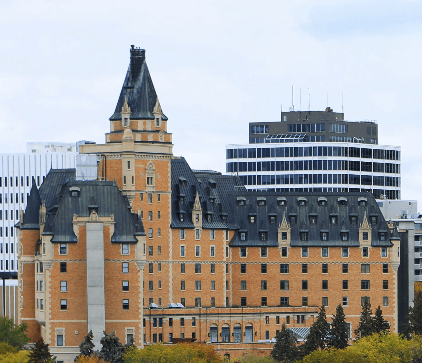 Aerial view of Saskatoon