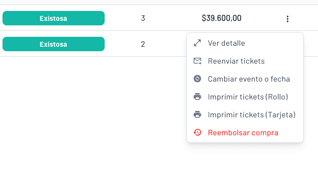 funcionalidad para reprogramar un evento, pasar una entrada a otra función o cancelar