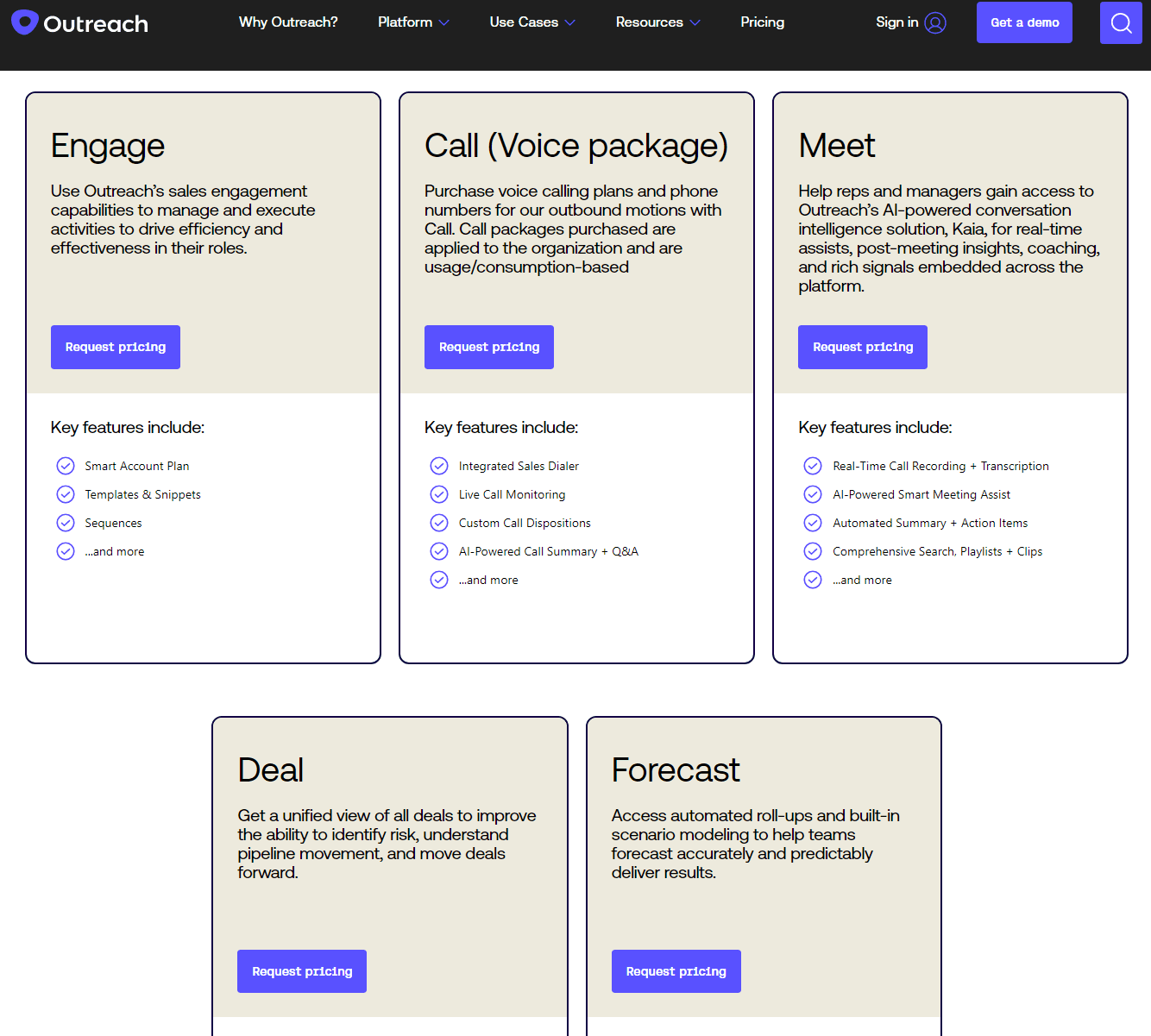 Outreach Pricing