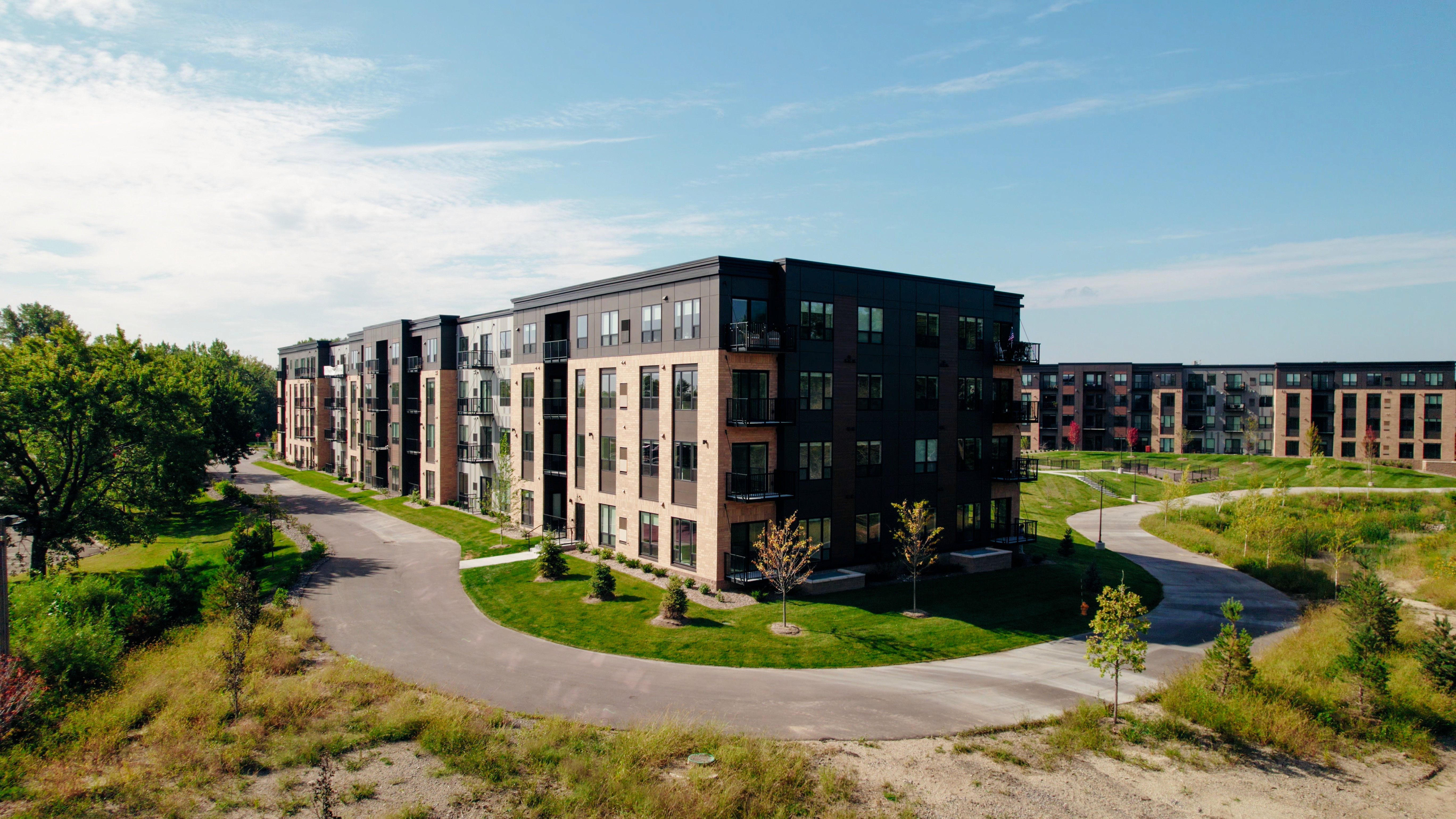 The Brooks Apartment Complex Drone Shot | Space Studios