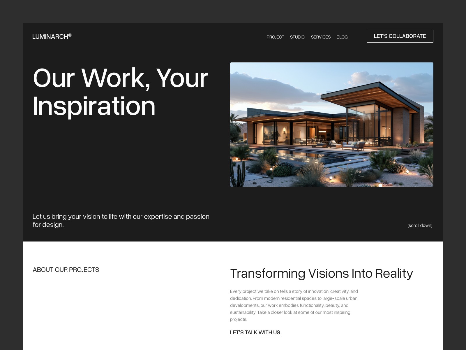 Luminarc template contact page preview