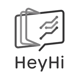 HeyHi Black and White logo