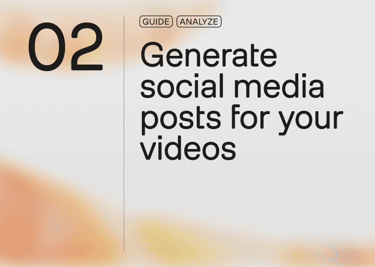 Analyze social media posts for your videos