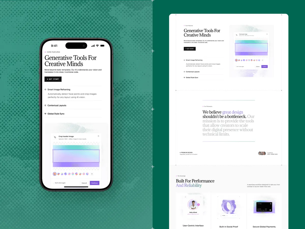 detail image 2 of the vitalai framer website template