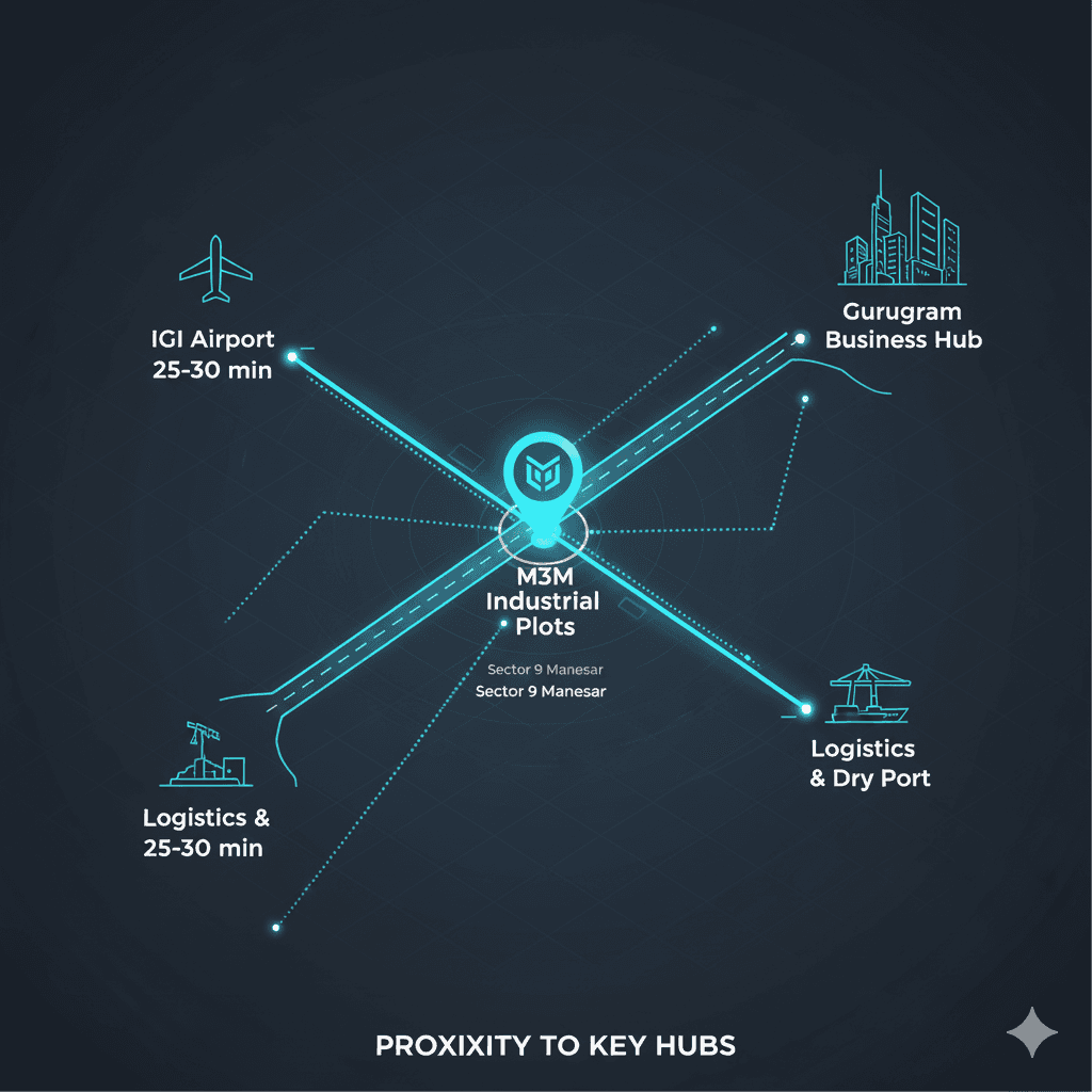 M3M Industrial Plots in Manesar Proximity to Key HubsImage