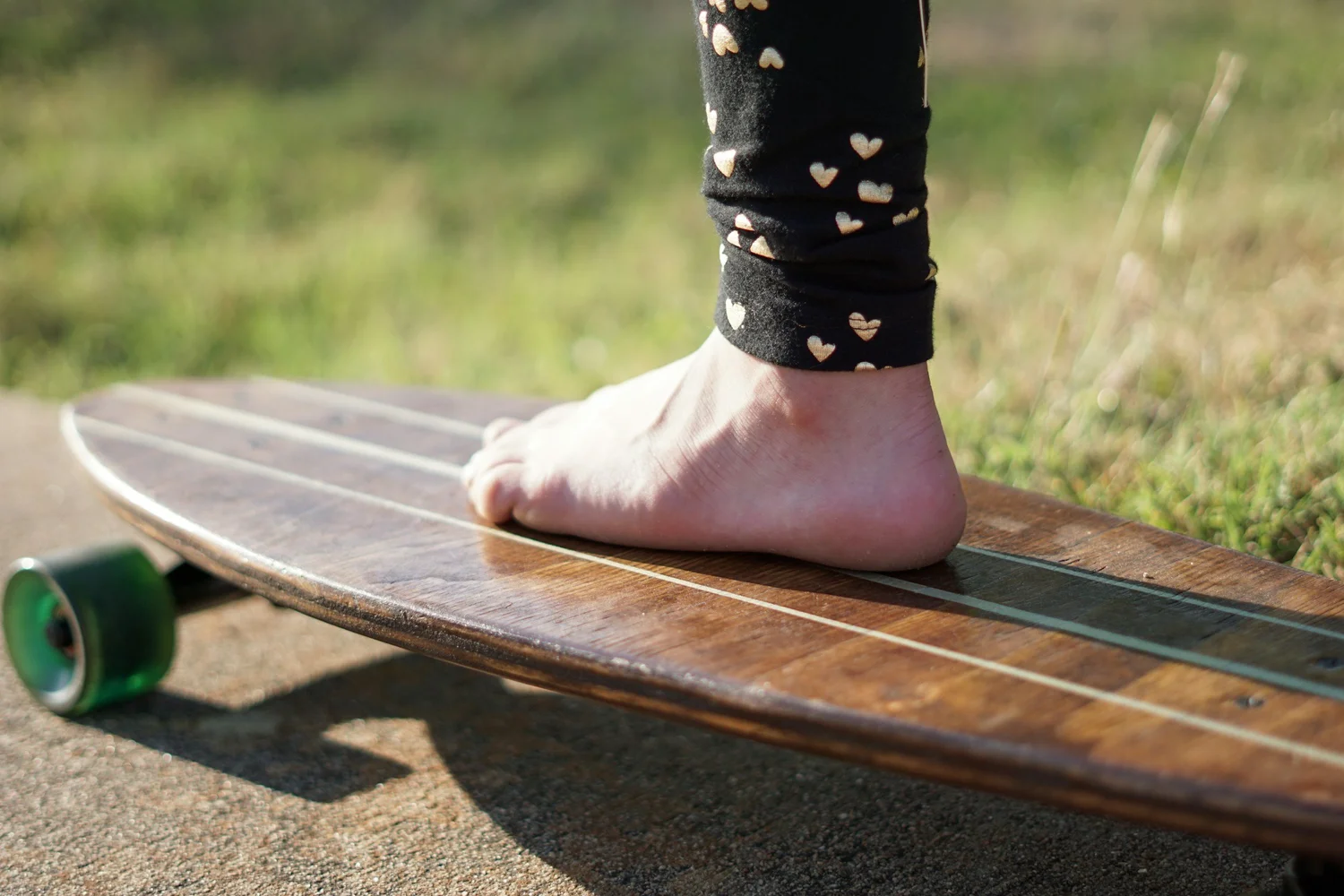 standing on skateboard