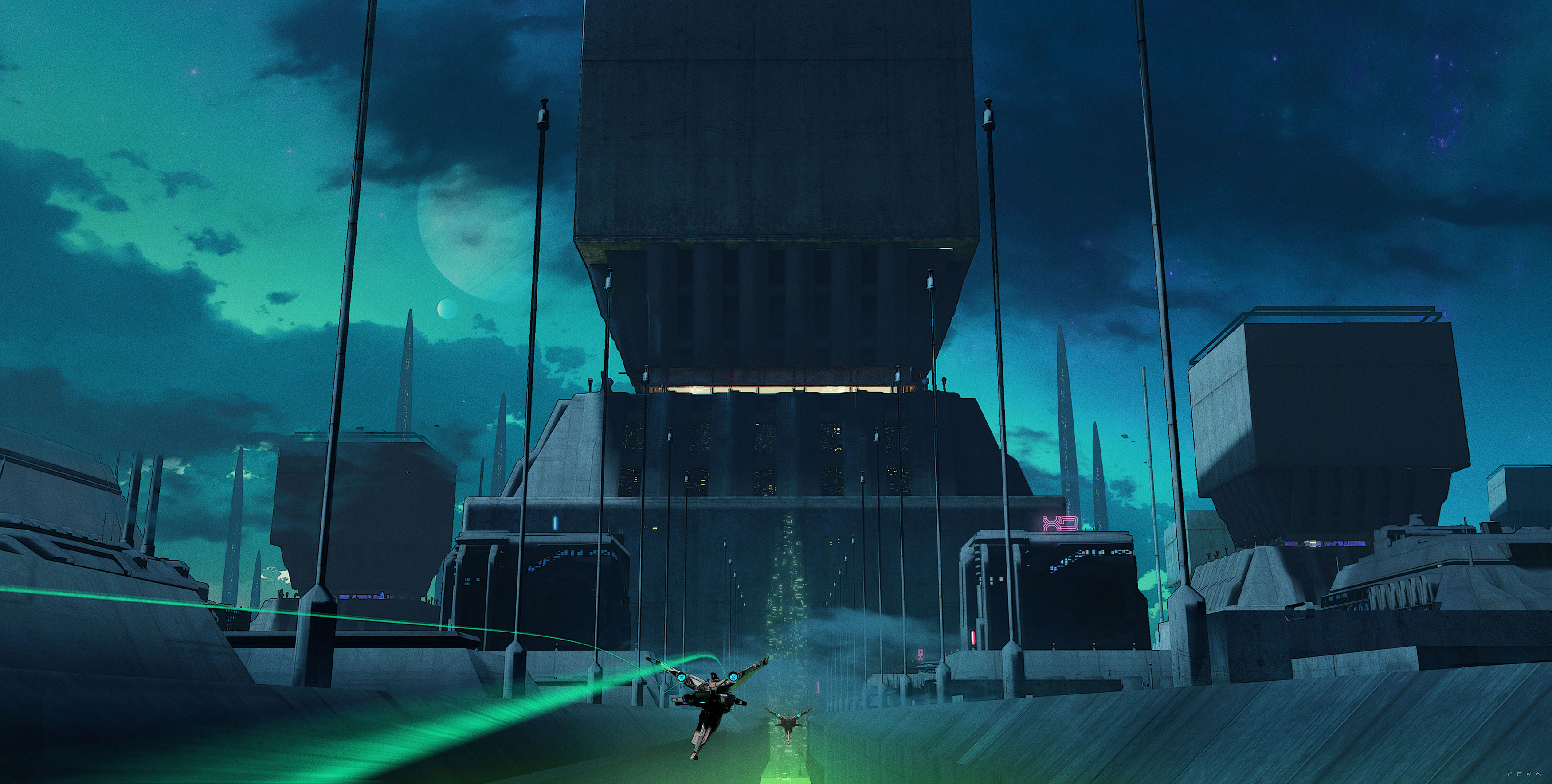 Hero concept art for BOLO & KATO – establishing the universe of interstellar missions and alliances