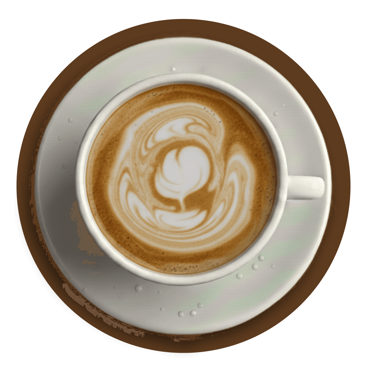 Caramel flavour sweet coffe