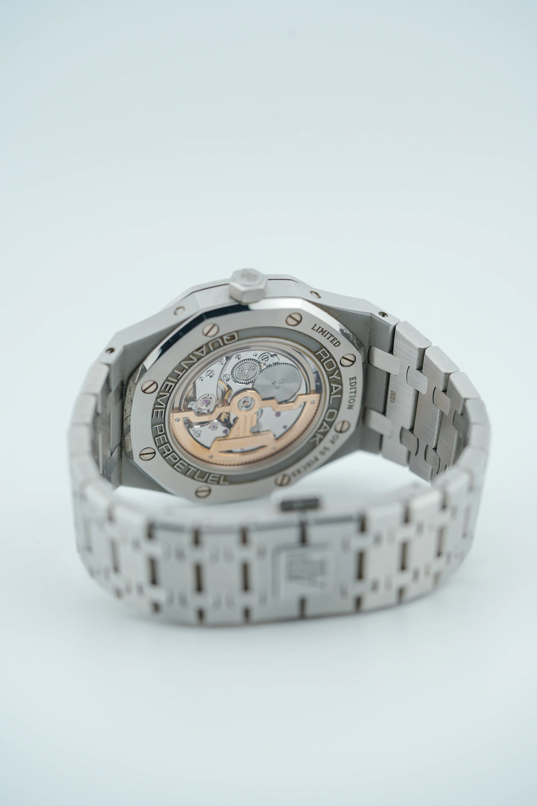 Caseback of the Audemars Piguet Royal Oak Hong Kong Edition Green 26606ST