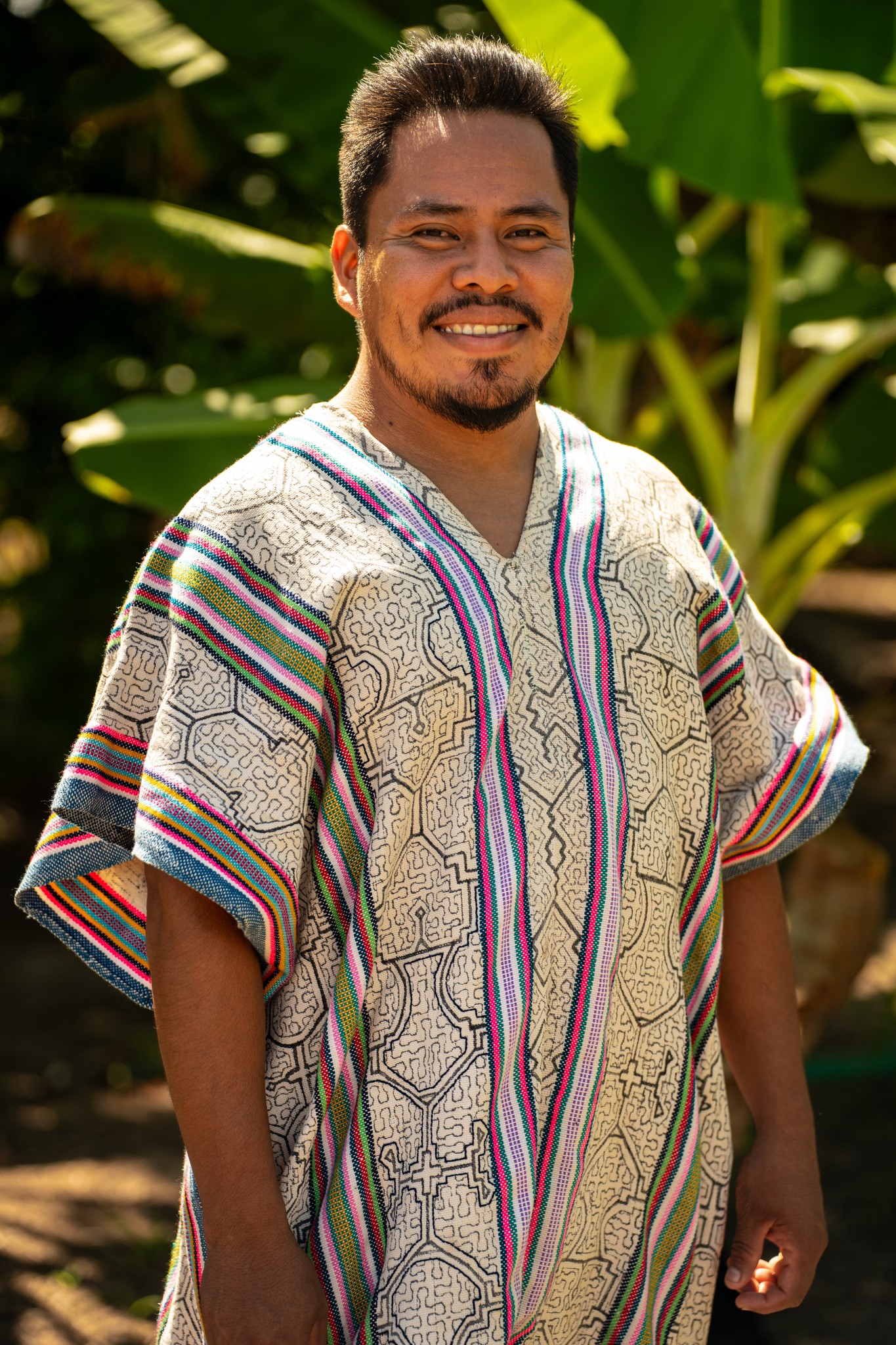 Fredy Rodriguez Healer Sama Nete in traditional Clothing shipibo