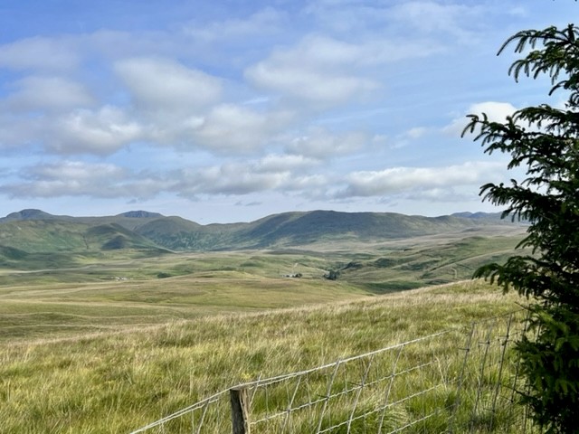 Beautiful rolling hills and grassland at a distance.