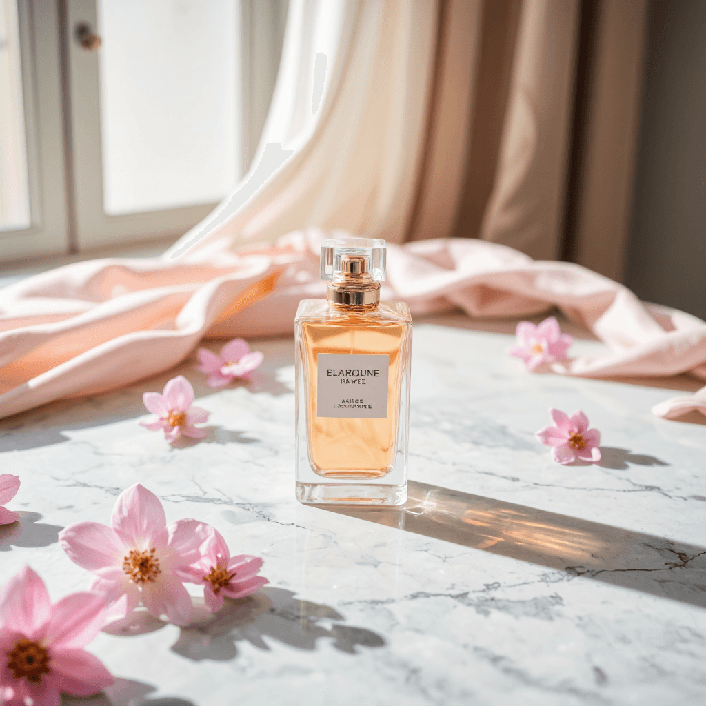 product photography of perfume