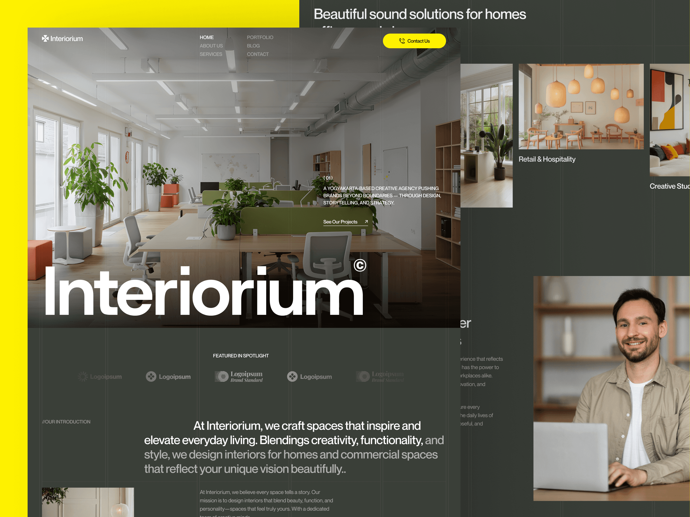 webflow architect agency template