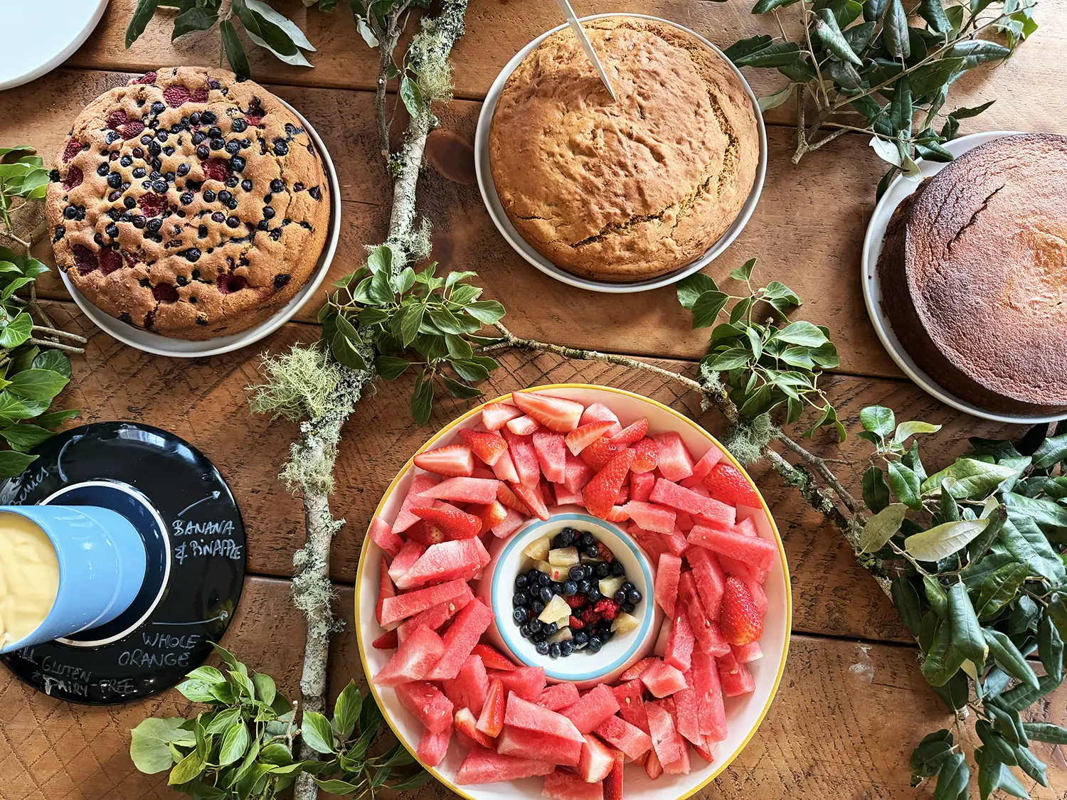 Homemade healthy cakes and fruit snacks powering DIY work at Froomies farm
