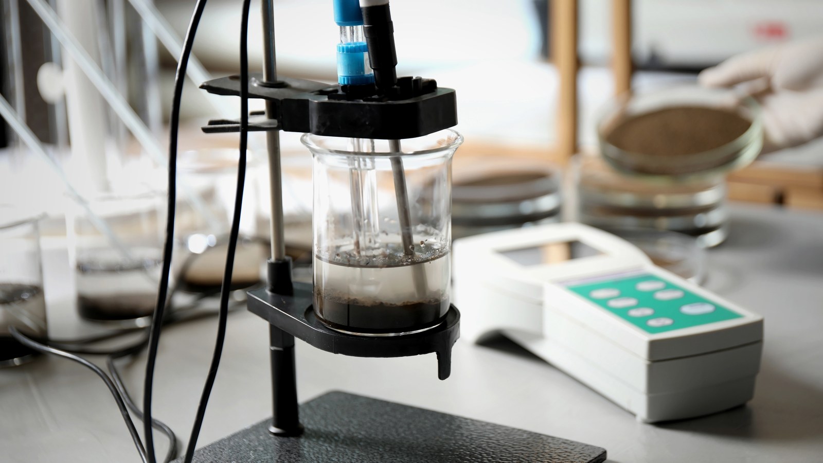 Laboratory soil sample analysis used as American Terbium company news thumbnail.