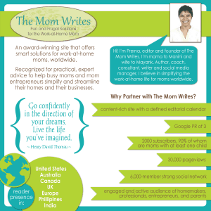 advertise with the mom writes