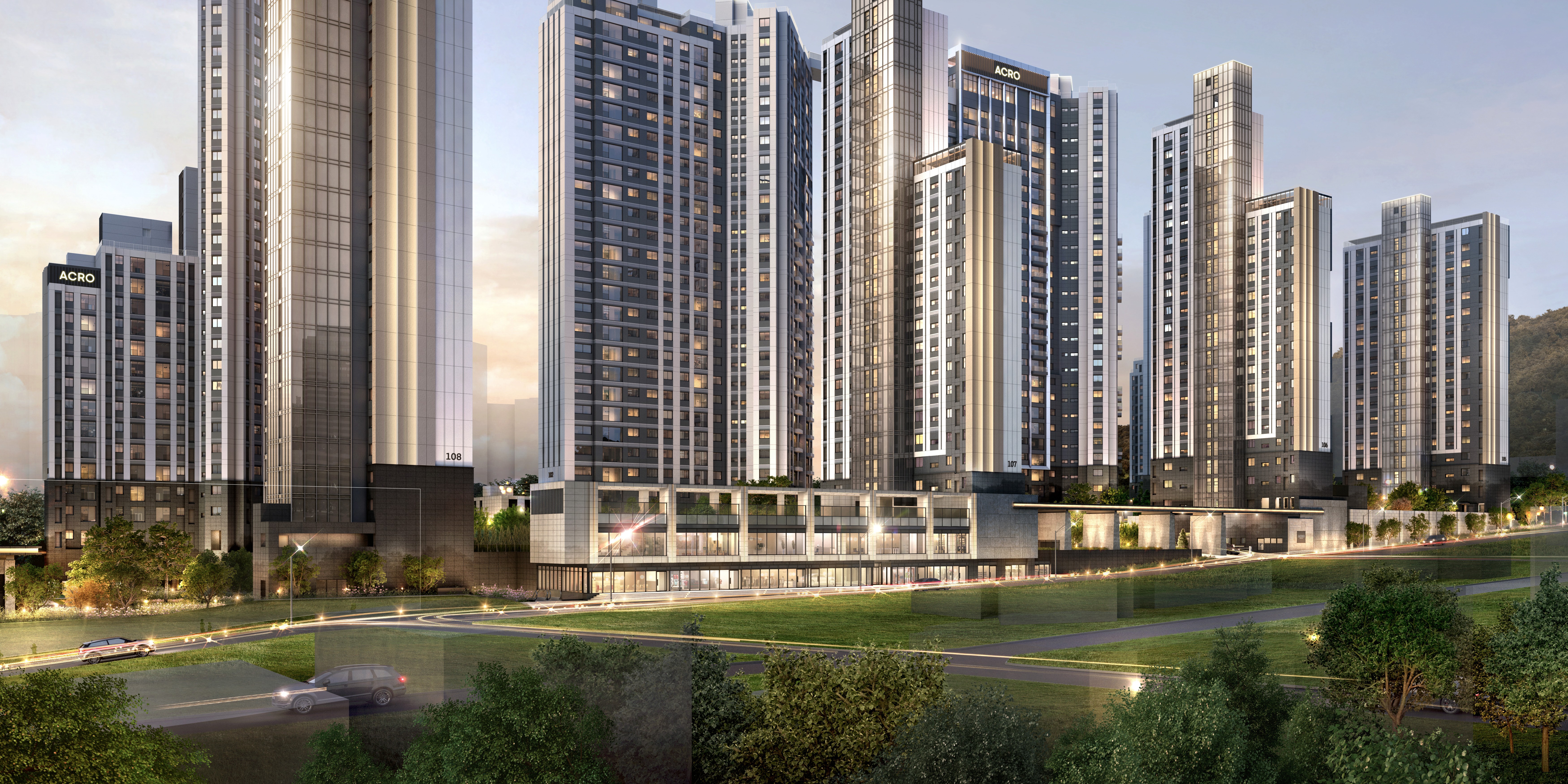 ACRO Ritz County 단지내상가 조감도