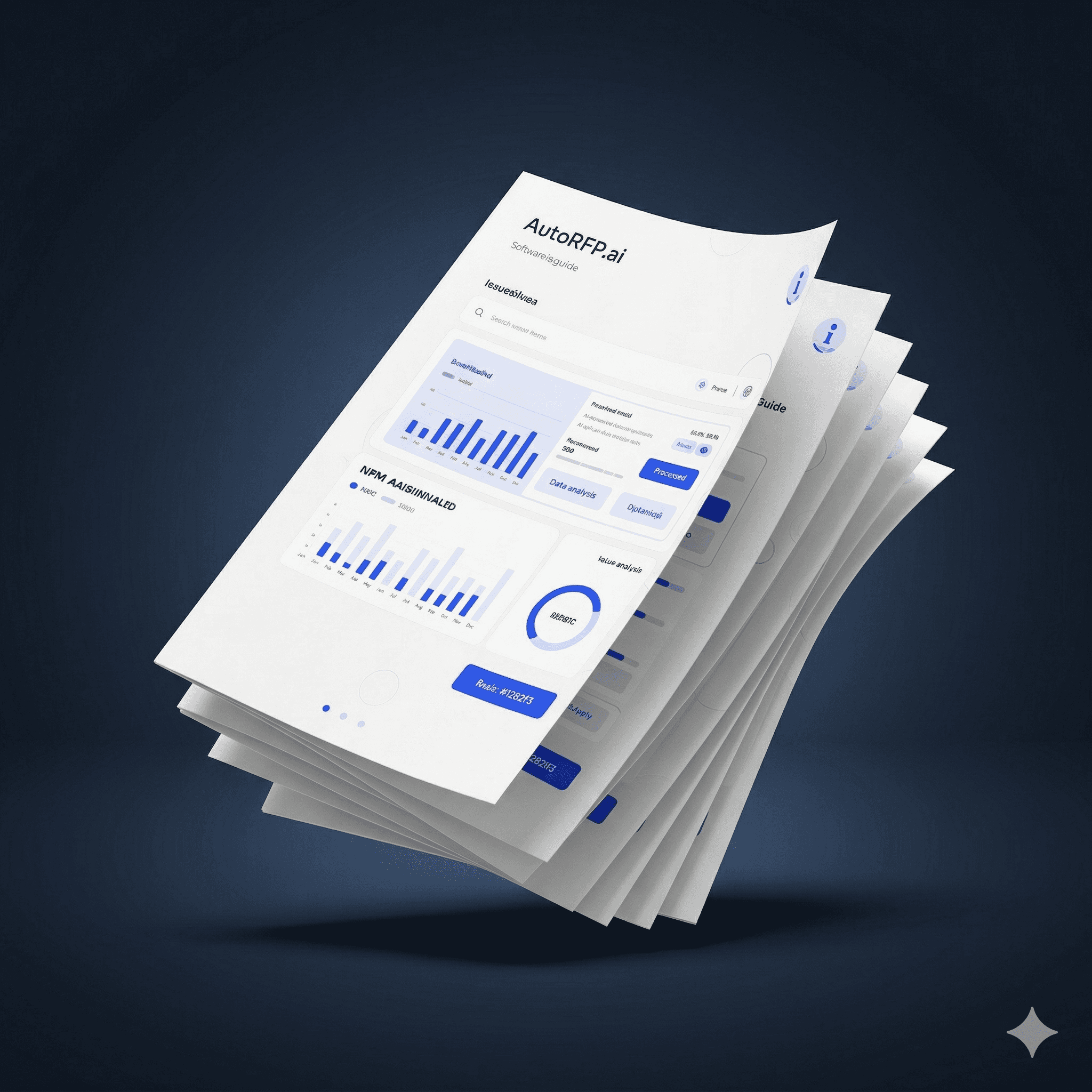 Person looking at the wall while text talks about RFP Executive Summary Template