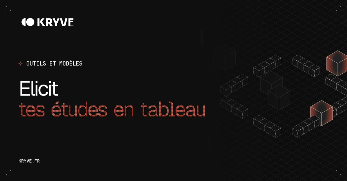 Elicit : couverture Kryve, catégorie Outils et modèles