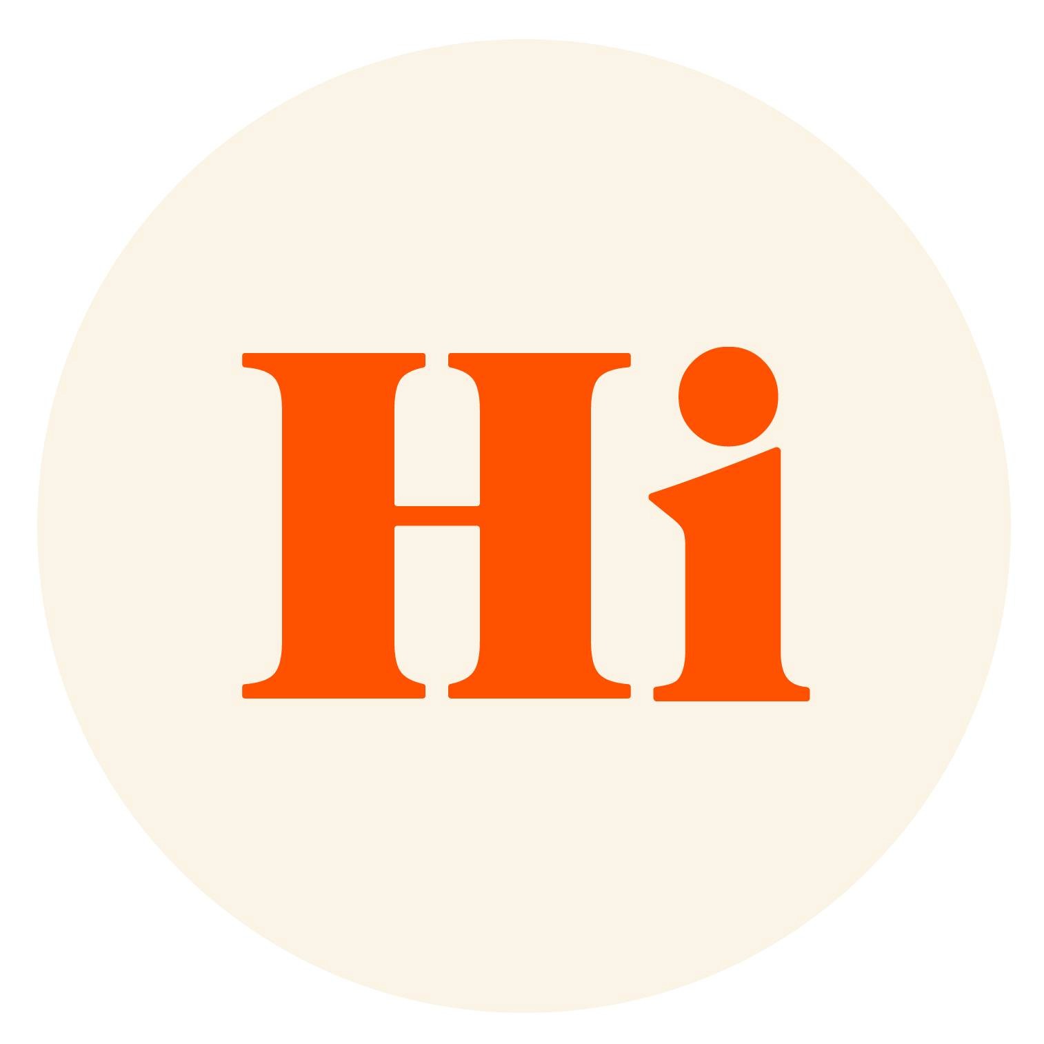 hi, skincare logo