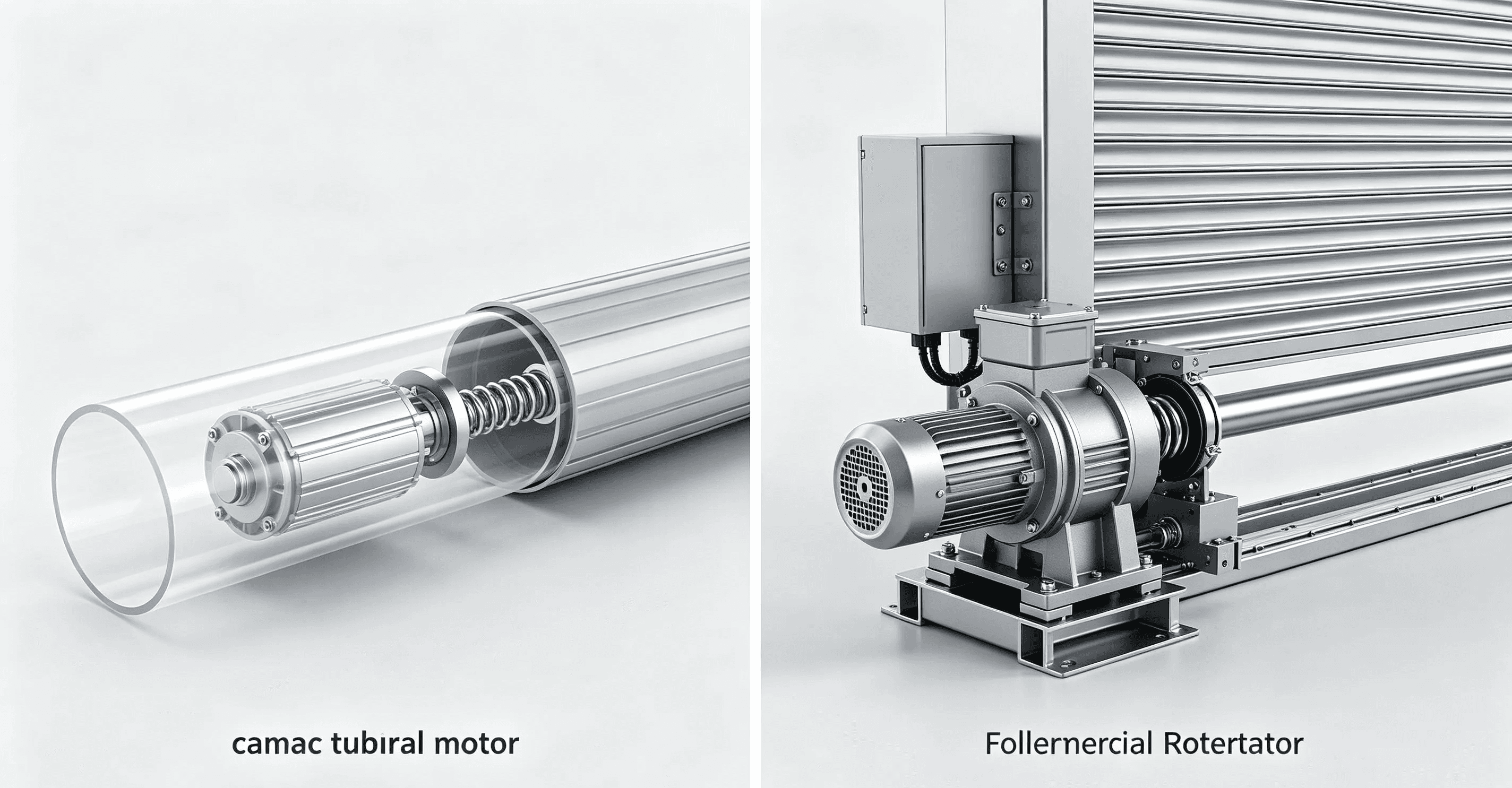 Comparison between tubular motor and central motor for roller shutter systems