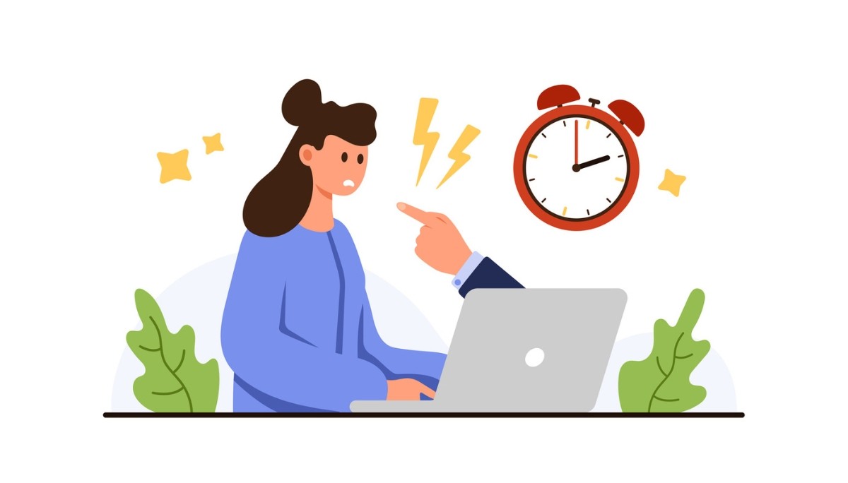 Illustration of a person surrounded by symbols like a question mark, light bulb, gears, and puzzle pieces.