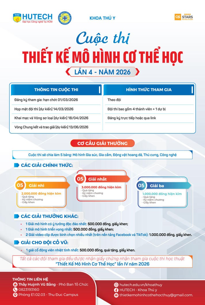 Khởi động Cuộc thi Thiết kế mô hình cơ thể học Thú y 2026 - Sân chơi khoa học cho người yêu động vật 24