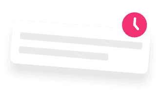 Notification icon with clock symbol indicating time-limited alert.