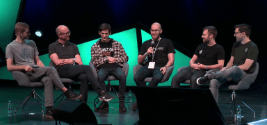 A panel discussion at the conference