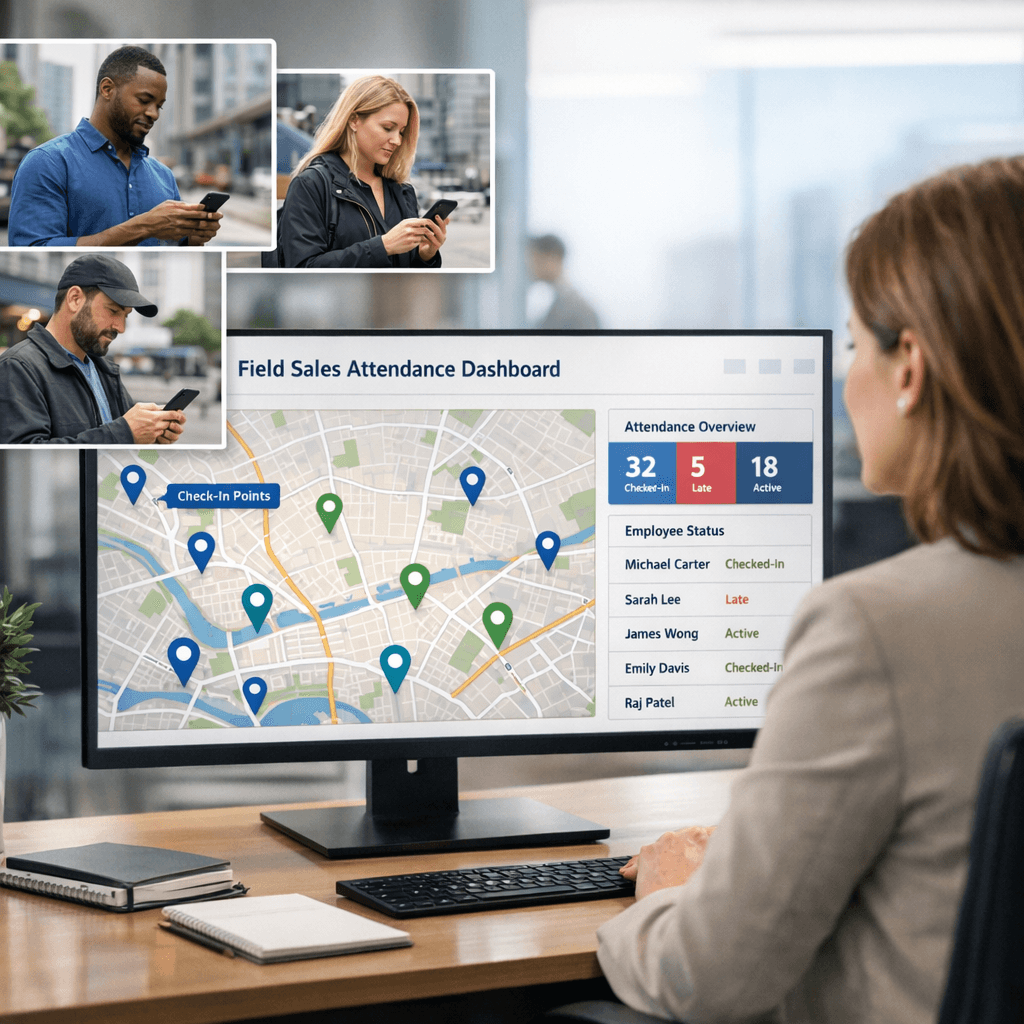absensi sales lapangan online