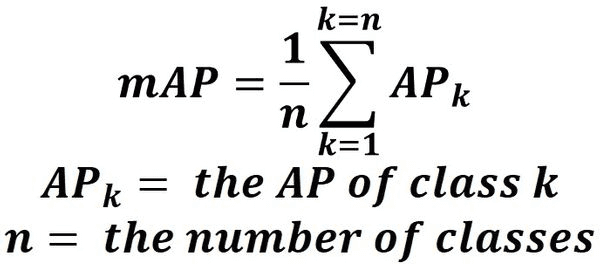  mAP multi-class formula