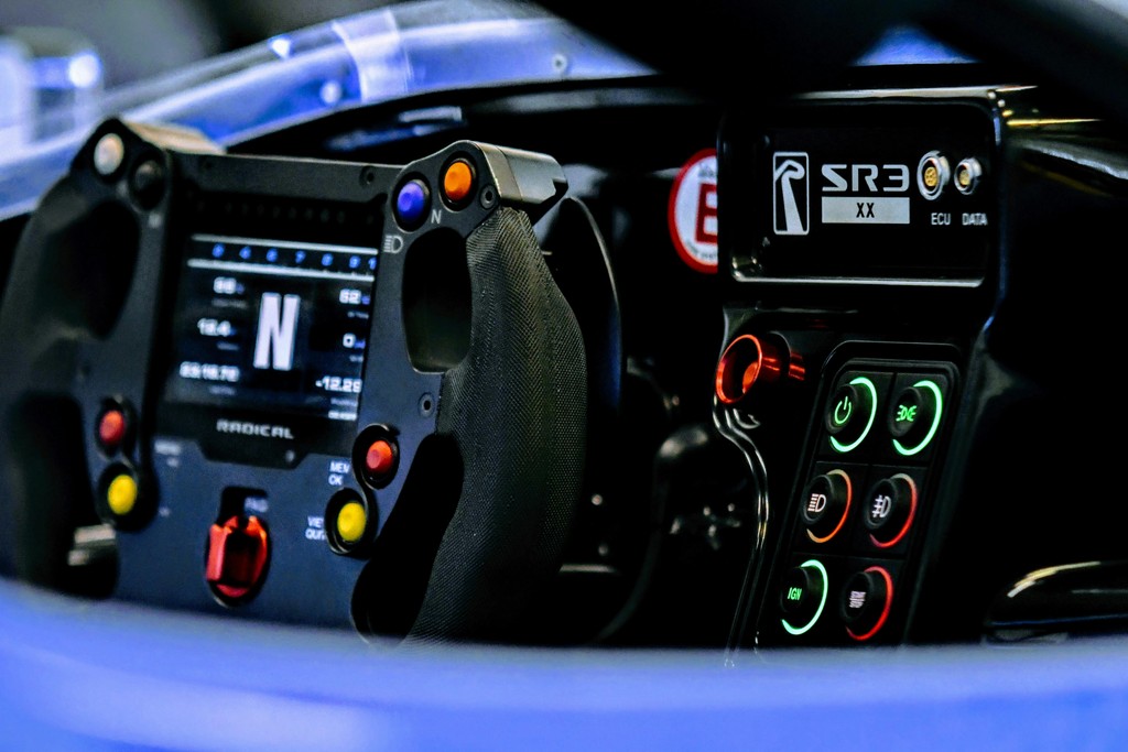 Cockpit of a race car