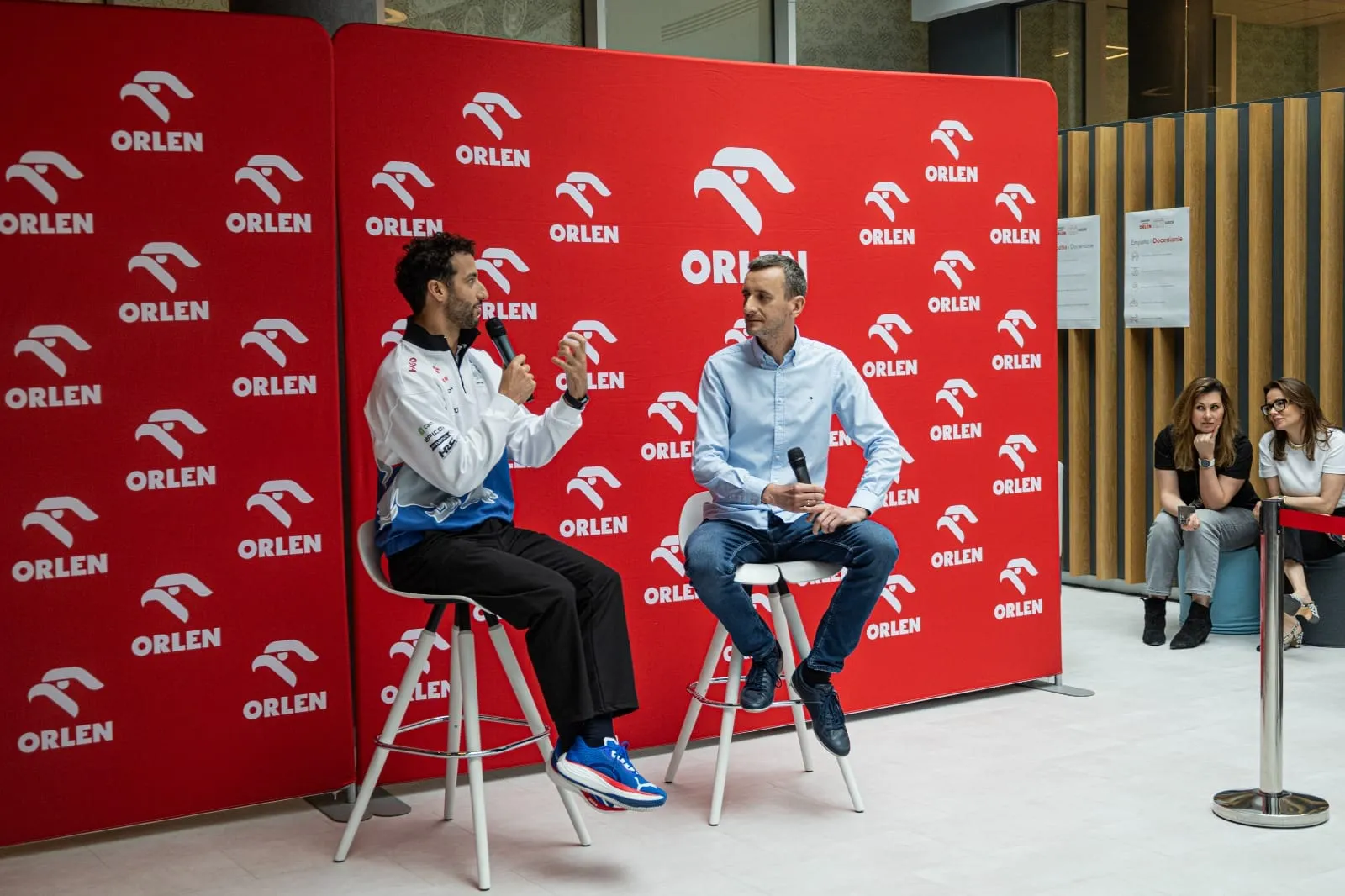 ORLEN x Daniel Ricciardo, on-stage conversation during the internal meeting
