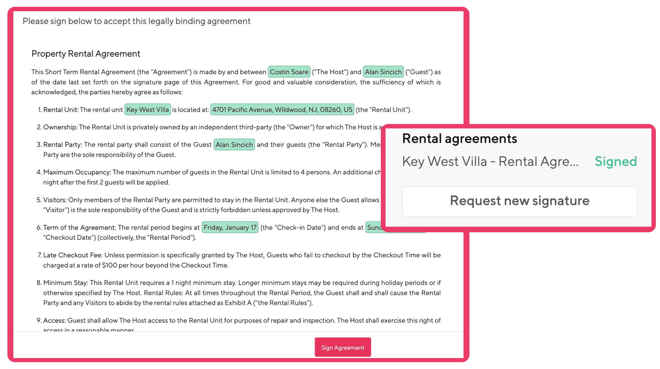 Rental Agreements
