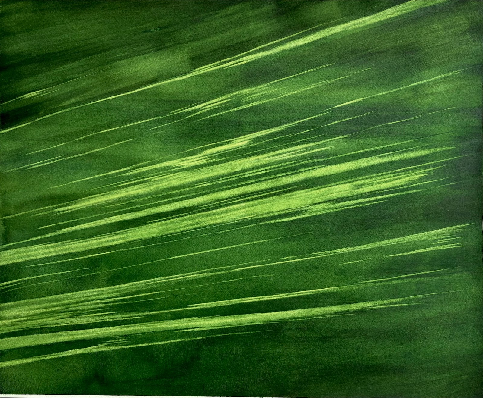 herd of sheep on road painting