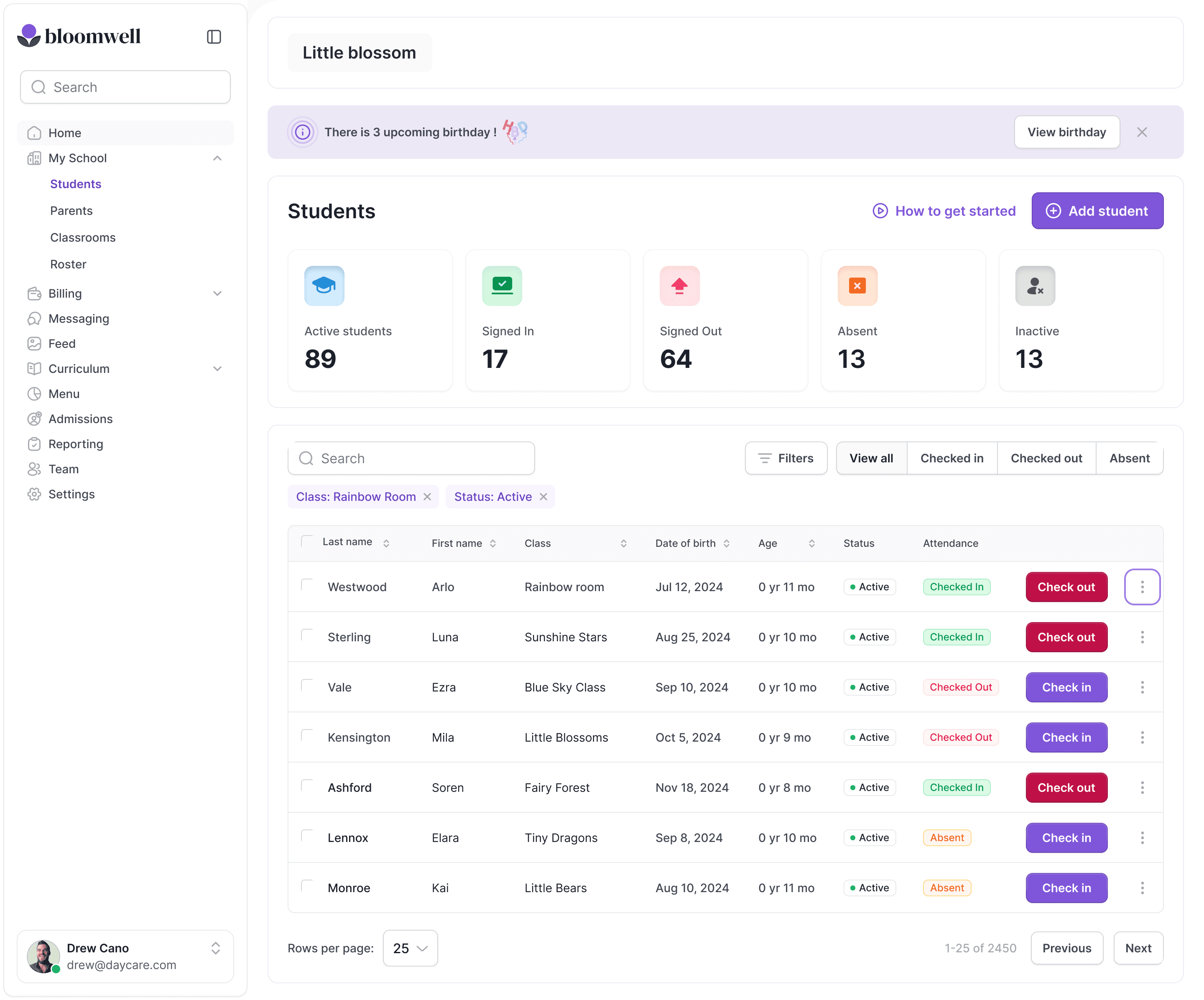 Hero Dashboard