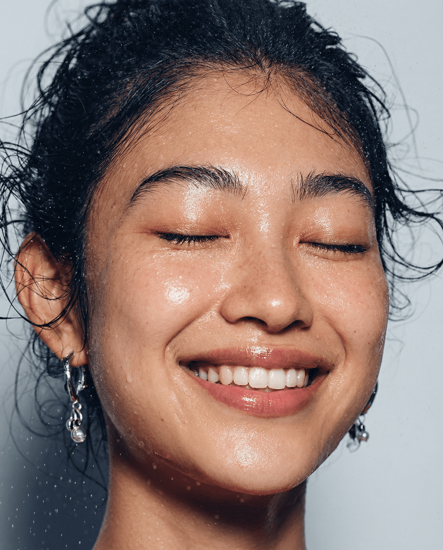 Beautiful woman smiling at the camera