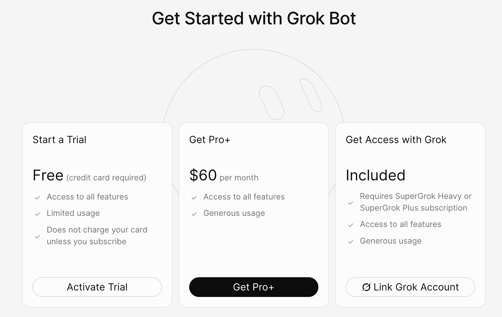 Grok Bot pricing