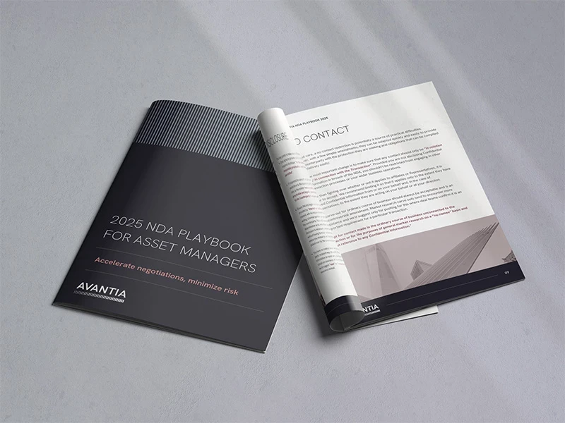Avantia 2025 NDA Playbook brochure