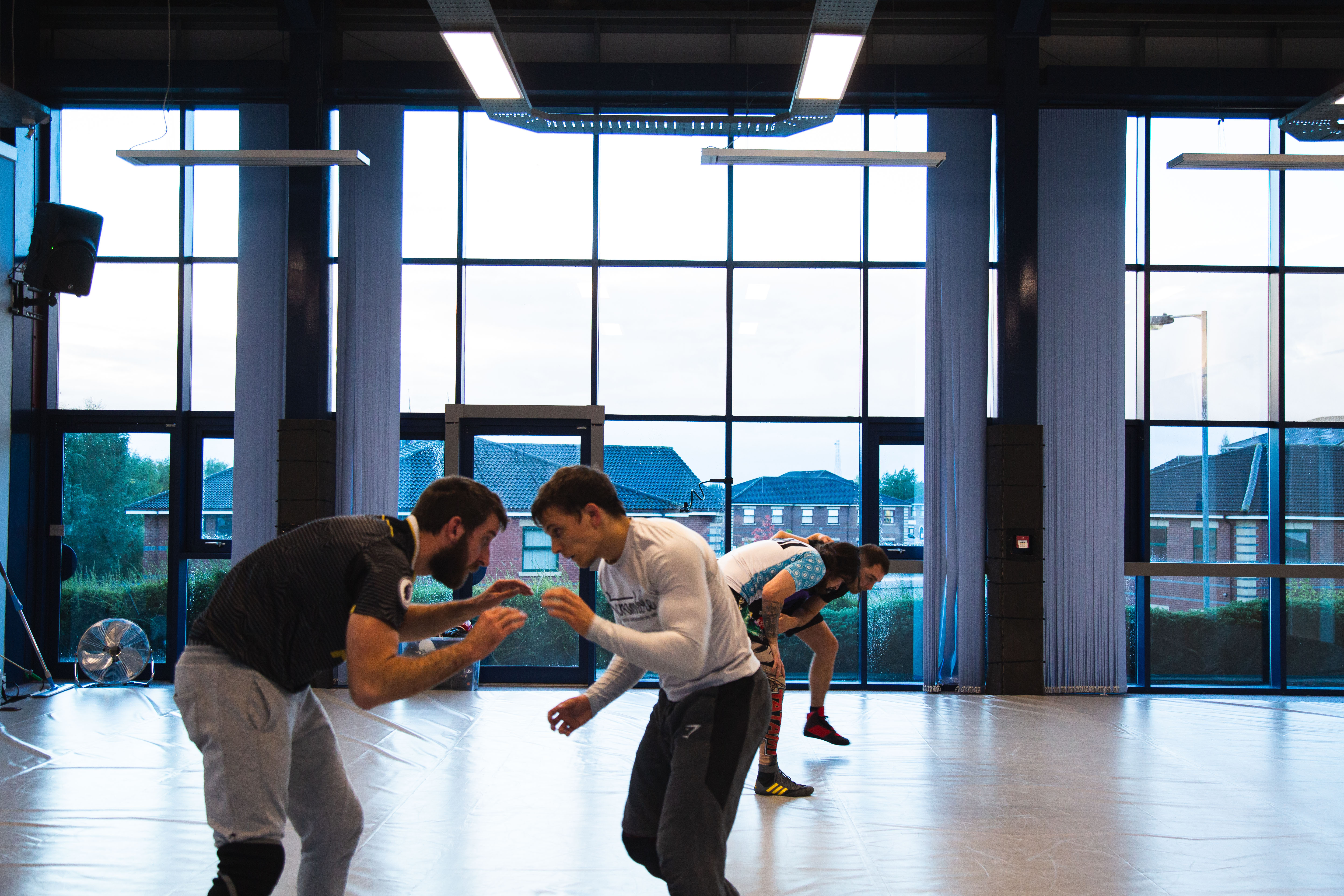 Wrestling for BJJ session at Peak Jiu Jitsu in Stafford