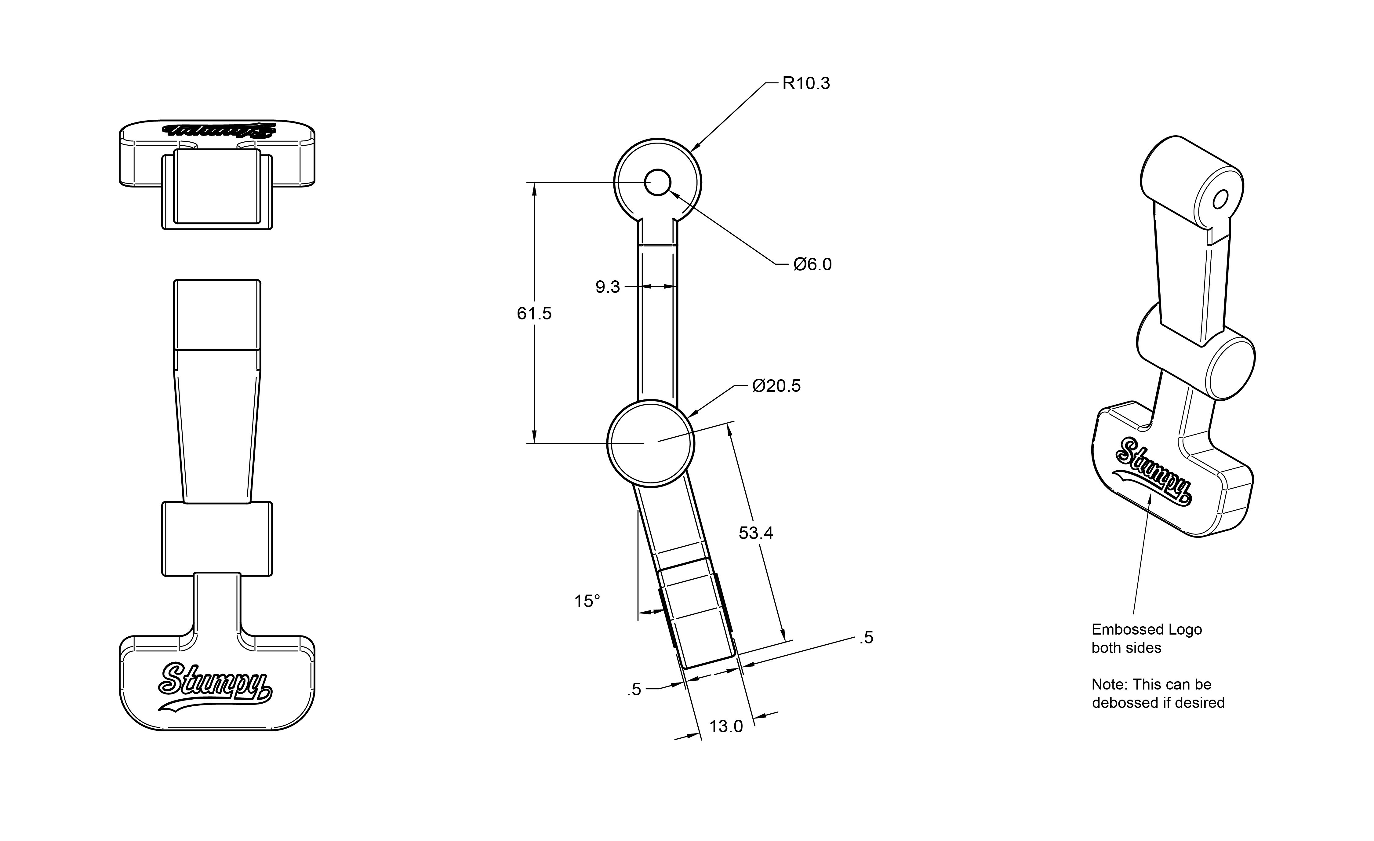 A sketch of a cooler that looks like a tree stump