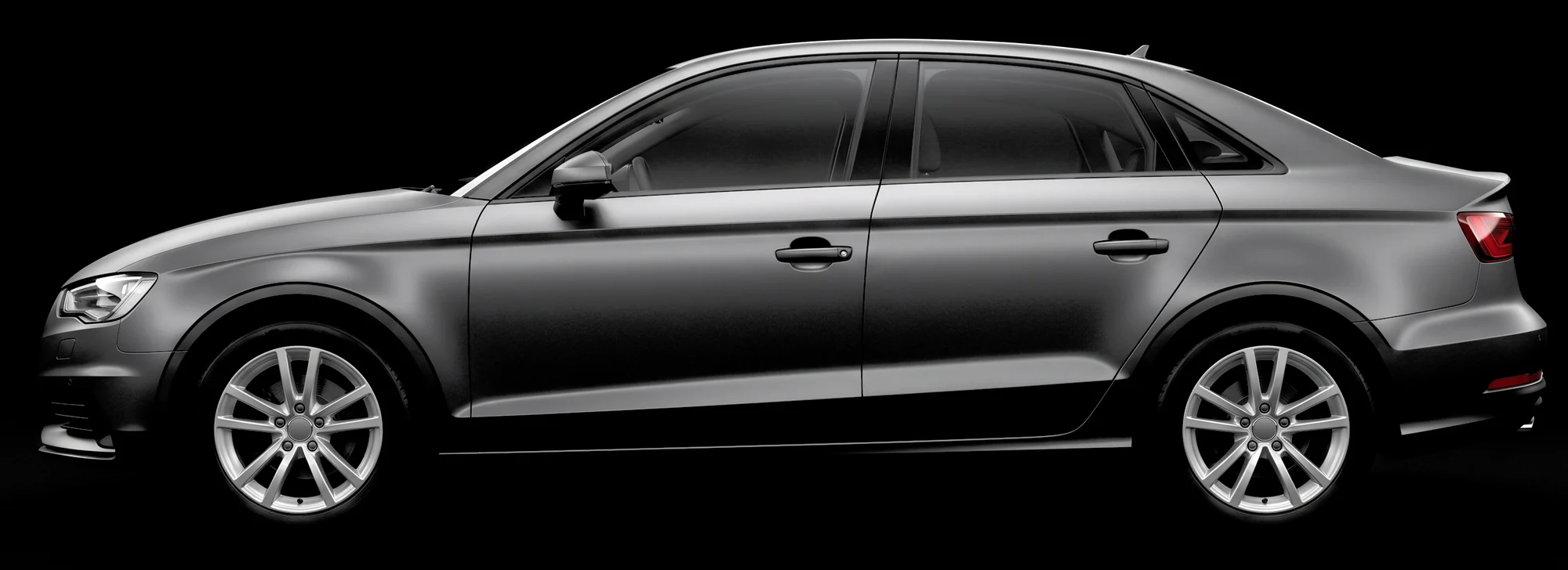 Side profile of the base vehicle before customization